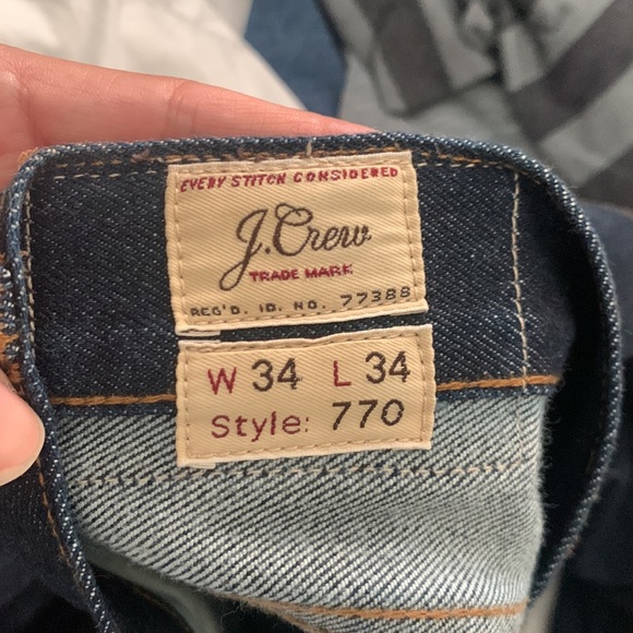 J. Crew Men’s Dark Wash Jeans Style 770 - Picture 7 of 9
